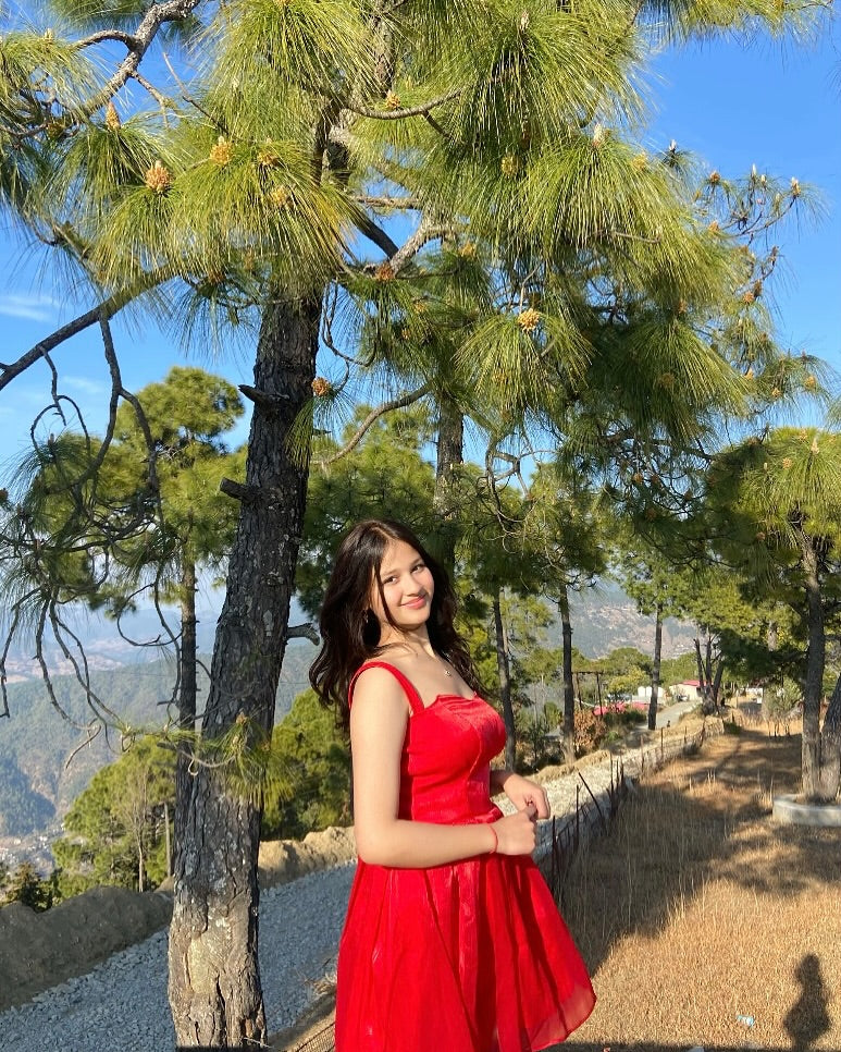 STUNNING SHINY RED DRESS