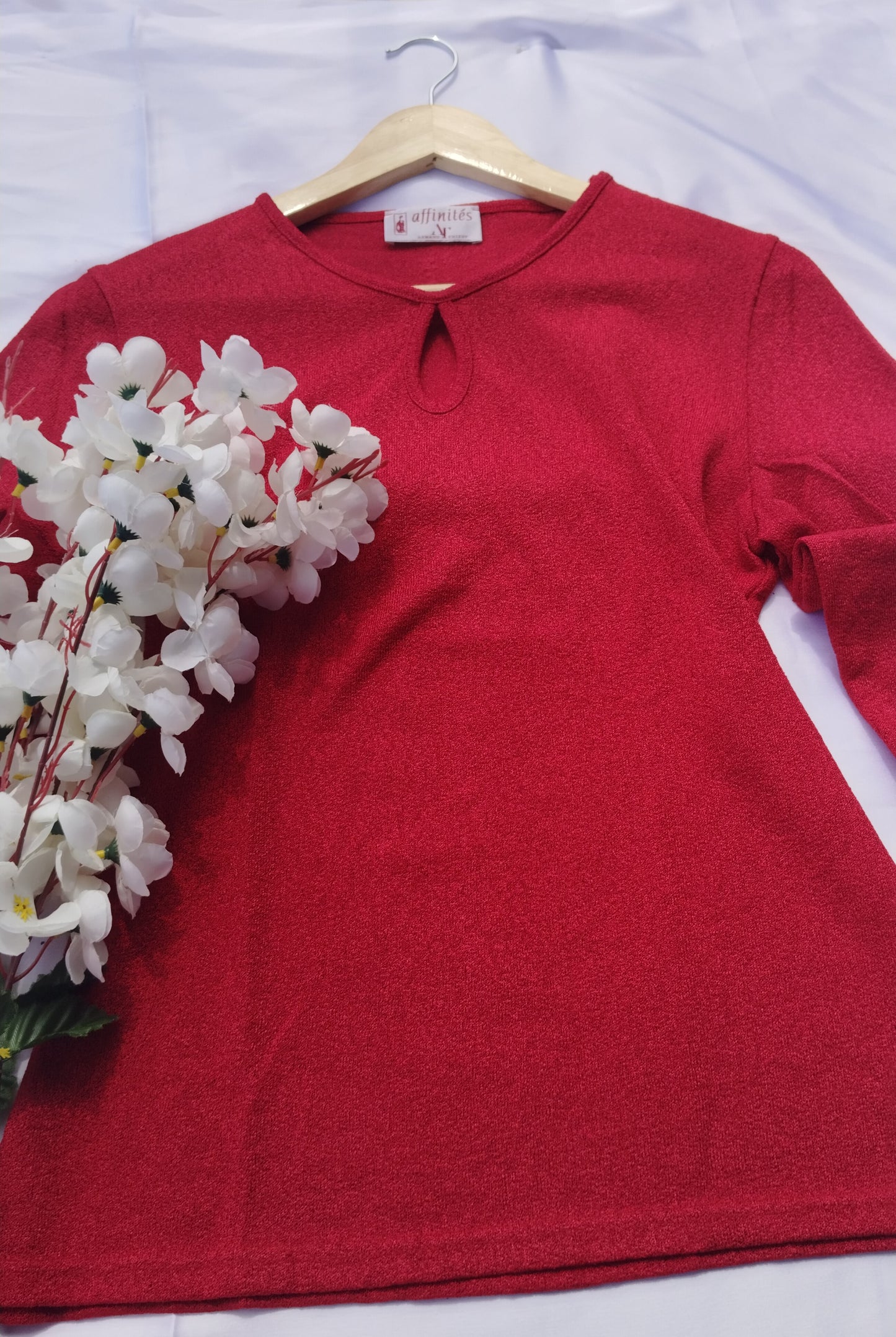 RED FULL SLEEVE TOP