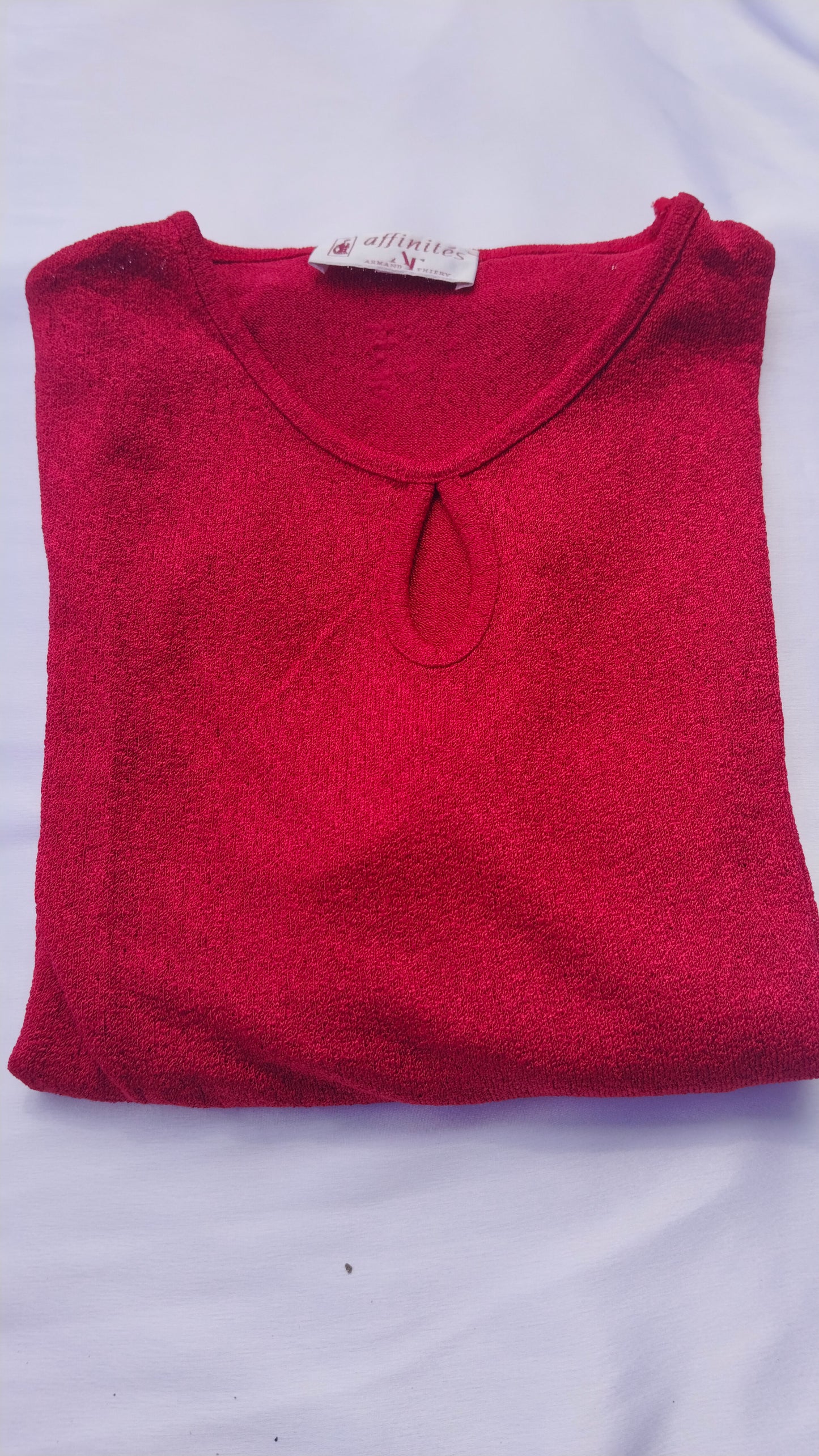RED FULL SLEEVE TOP